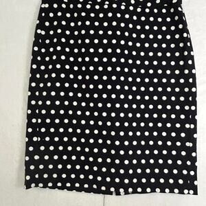 Banana Republic black & white polka dot midi pencil skirt Size 6